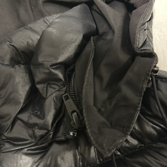 The North Face Black Quilted Puffer Jacket Water-Resistant Womens XL Hood - Picture 6 of 7